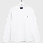 GANT Erkek Beyaz Regular Fit Uzun Kollu T-Shirt
