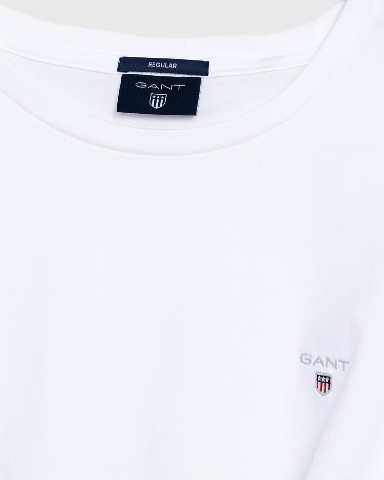 GANT Erkek Beyaz Regular Fit Uzun Kollu T-Shirt_9