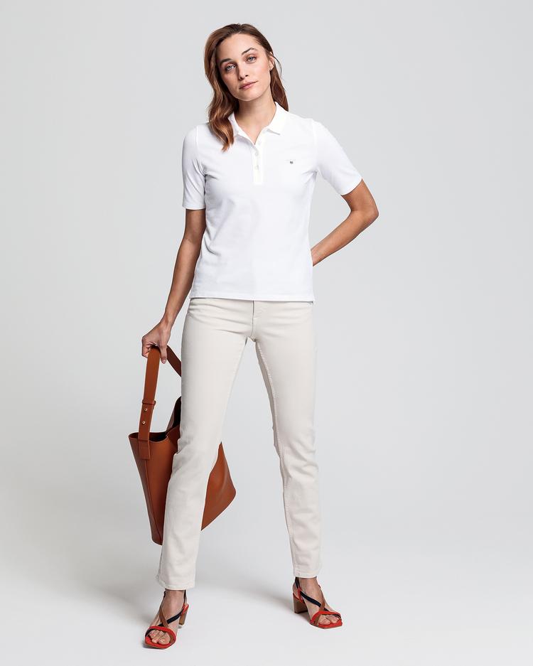 Gant Kadın Beyaz Regular Fit Polo_2