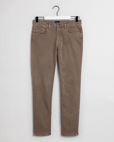 Gant Erkek Kahverengi Slim Fit Pantolon_1