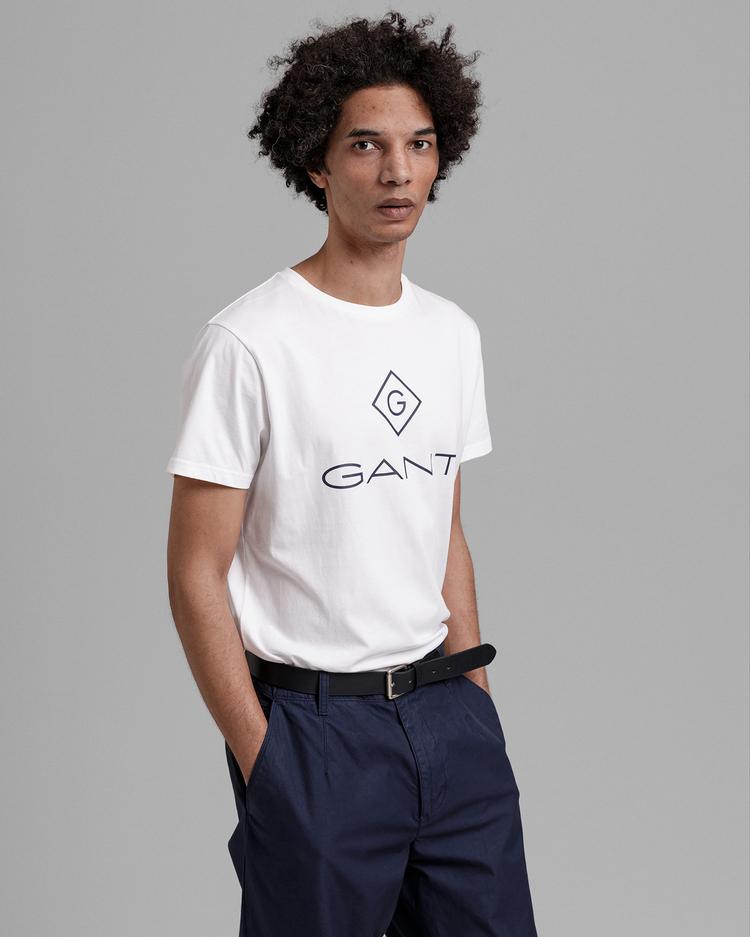 Gant Erkek Beyaz T-Shirt_0