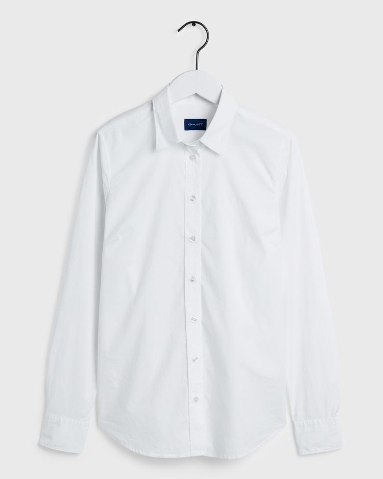 GANT Kadın Beyaz Broadcloth Gömlek
