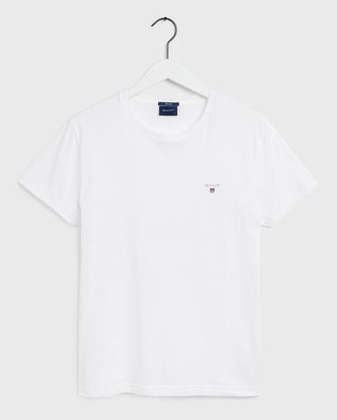 GANT Erkek Beyaz Regular Fit T-Shirt_4