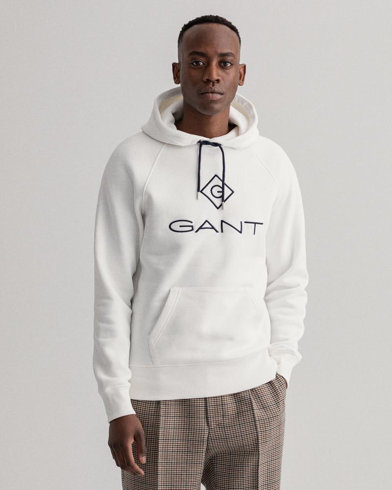 GANT Erkek Beyaz Regular Fit Sweatshirt