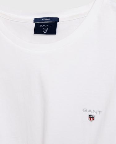 GANT Erkek Beyaz Regular Fit T-Shirt_8