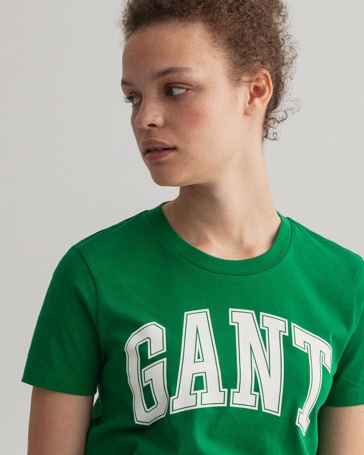 GANT Kadın Yeşil Relaxed Fit T-Shirt