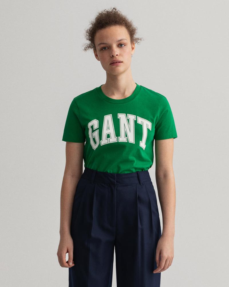 GANT Kadın Yeşil Relaxed Fit T-Shirt