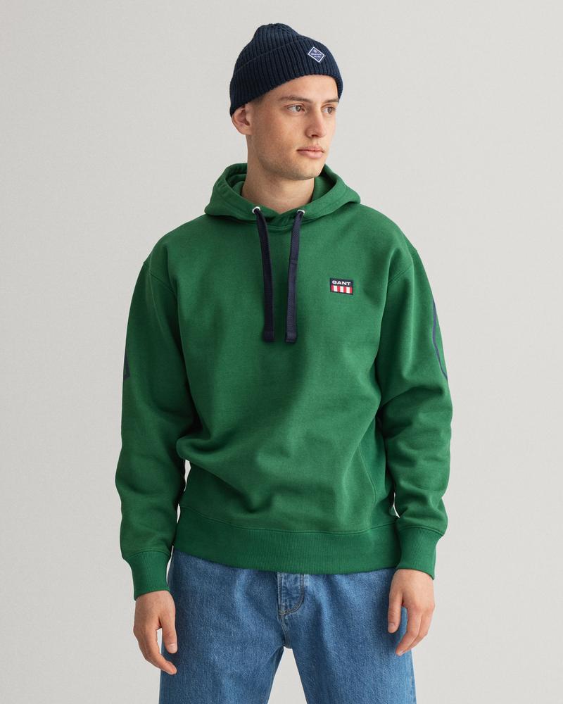 GANT Erkek Yeşil Relaxed Fit Sweatshirt