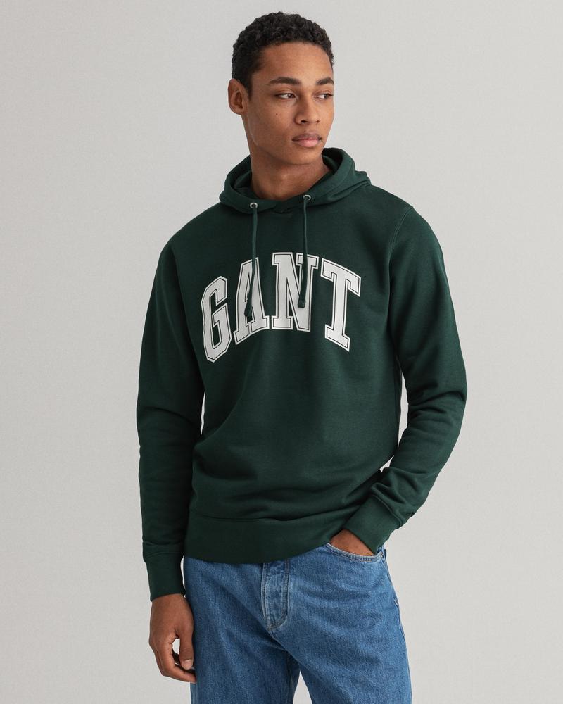 GANT Erkek Yeşil Baskılı Regular Fit Sweatshirt