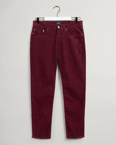 GANT Erkek Kırmızı Slim Fit Pantolon_3