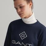 GANT Kadın Lacivert Relaxed Fit Sweatshirt