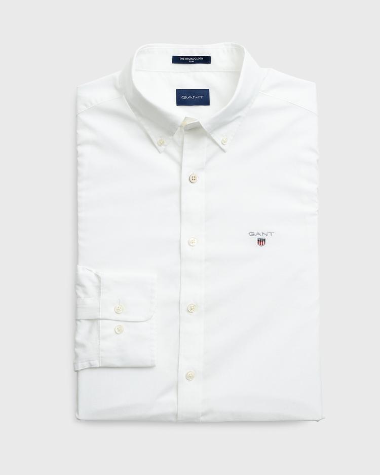 Gant Erkek Beyaz Slim Fit Gömlek_8