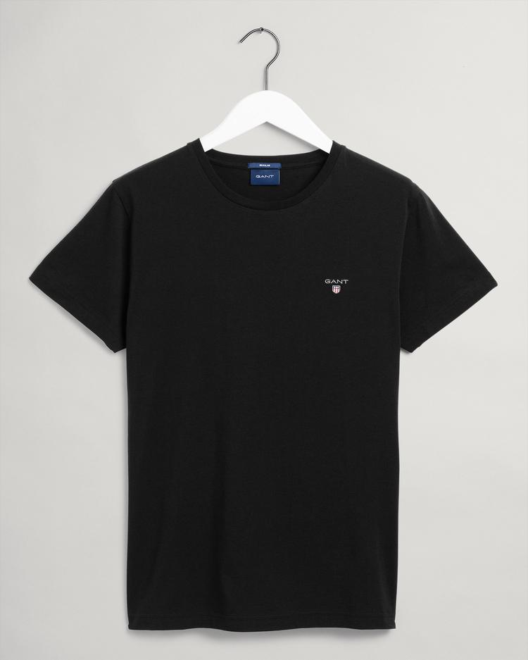 GANT Erkek Siyah Regular Fit T-Shirt_1