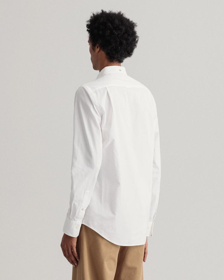 Gant Erkek Beyaz Slim Fit Gömlek_4