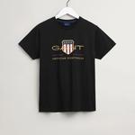 Gant Erkek Siyah Regular Fit Logolu T-shirt