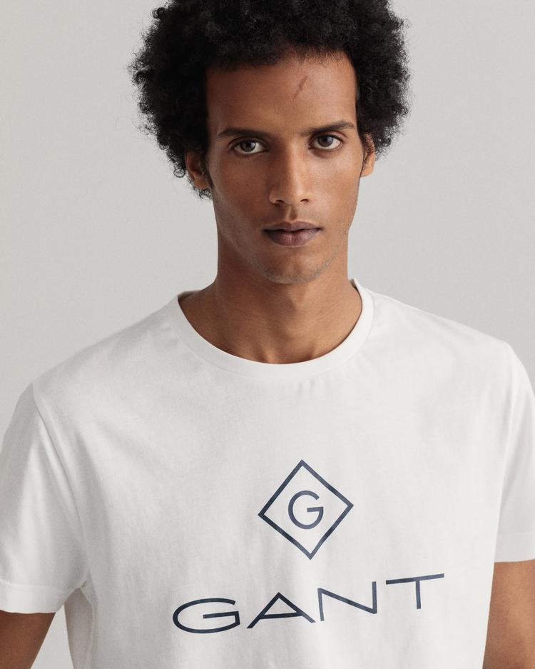 Gant Erkek Beyaz T-Shirt_9