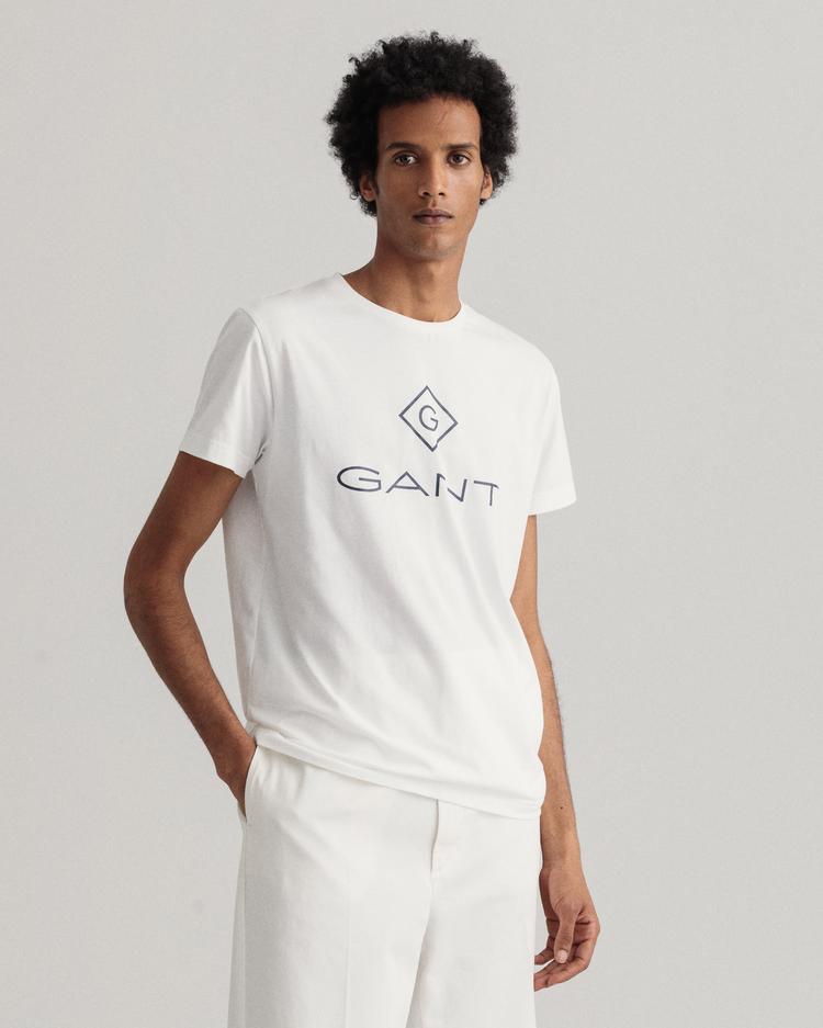 Gant Erkek Beyaz T-Shirt_1