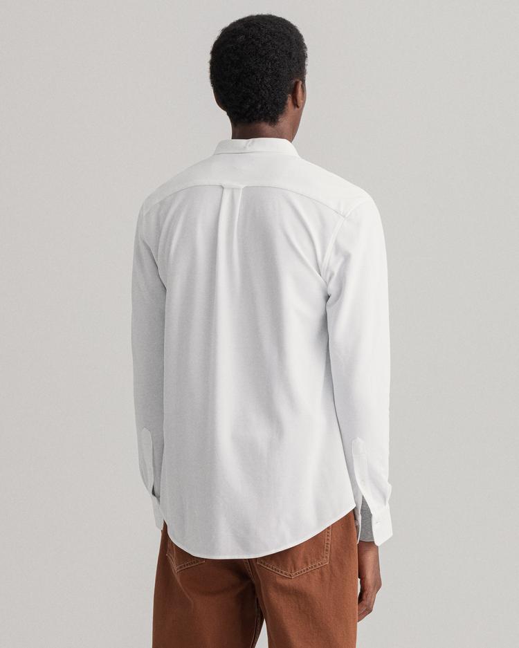 Gant Erkek Tech Prep Beyaz Regular Fit Gömlek