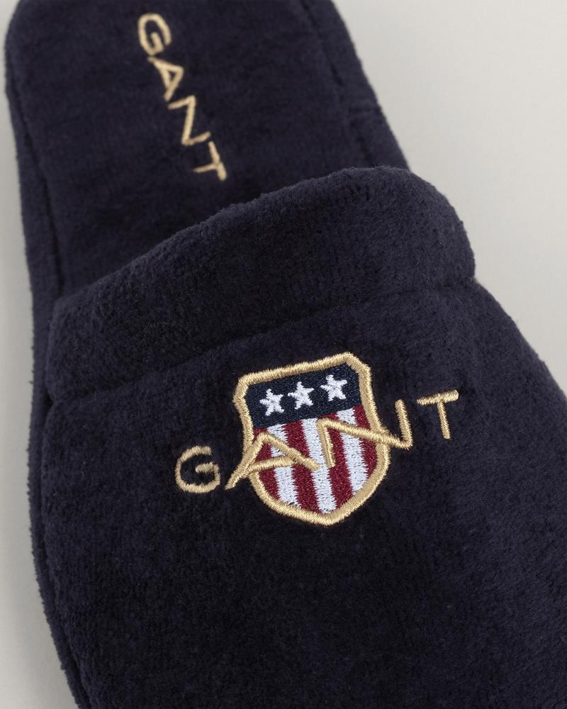 Gant Home Unisex Lacivert Logolu Terlik