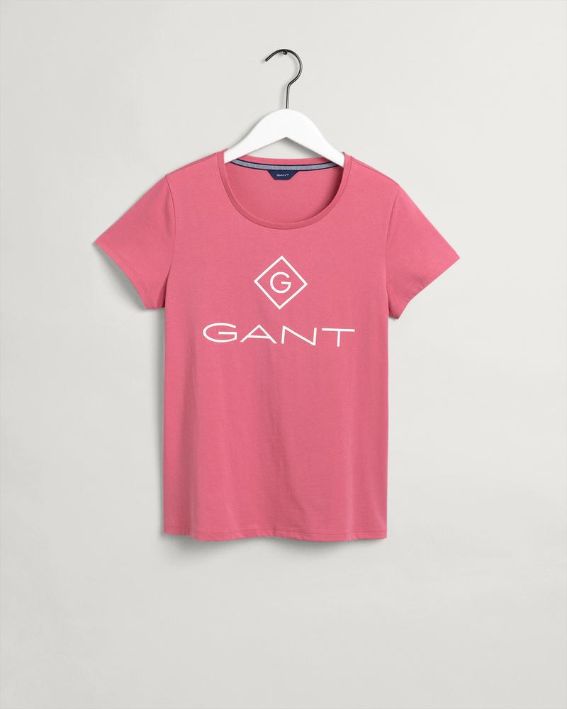 Gant Kadın Pembe Regular Fit Baskılı T-shirt