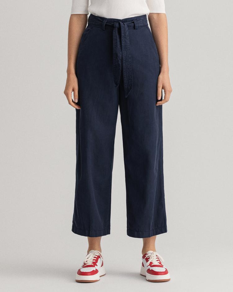 Blue L discount 63% Zara Chino trouser WOMEN FASHION Trousers Wide-leg 