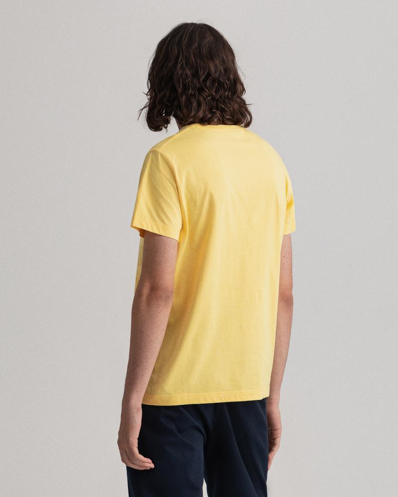 Gant Erkek Sarı Regular Fit T-shirt