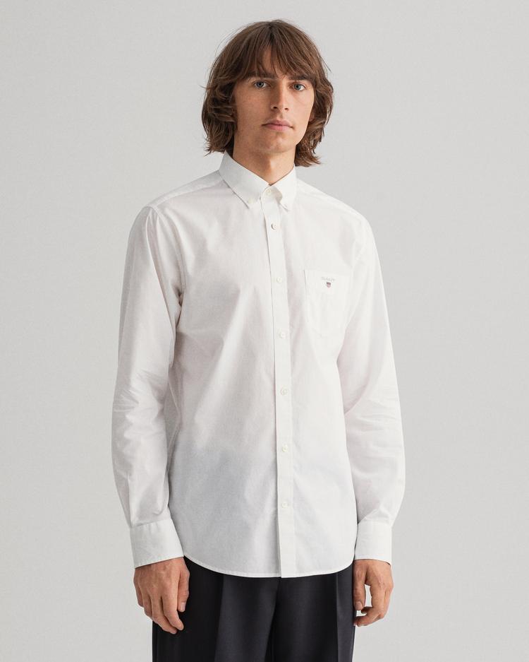 Gant Erkek Beyaz Regular Fit Gömlek
