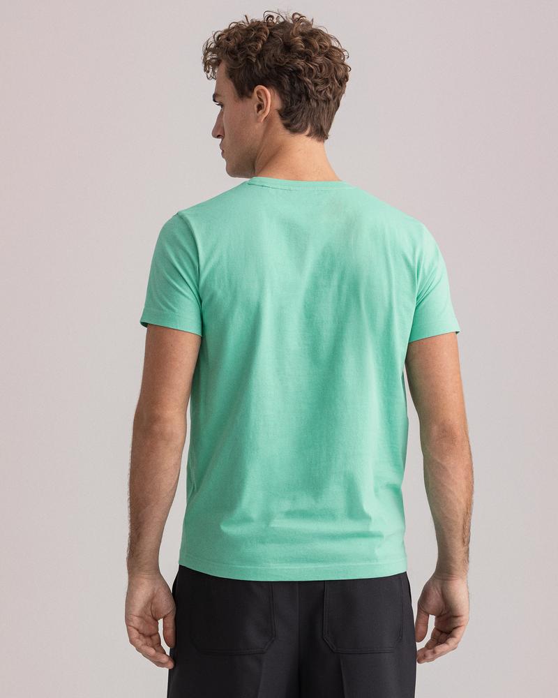 Gant Erkek Yeşil Regular Fit Baskılı T-shirt