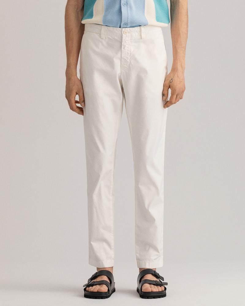 Gant Hallden Erkek Beyaz Slim Fit Pantolon