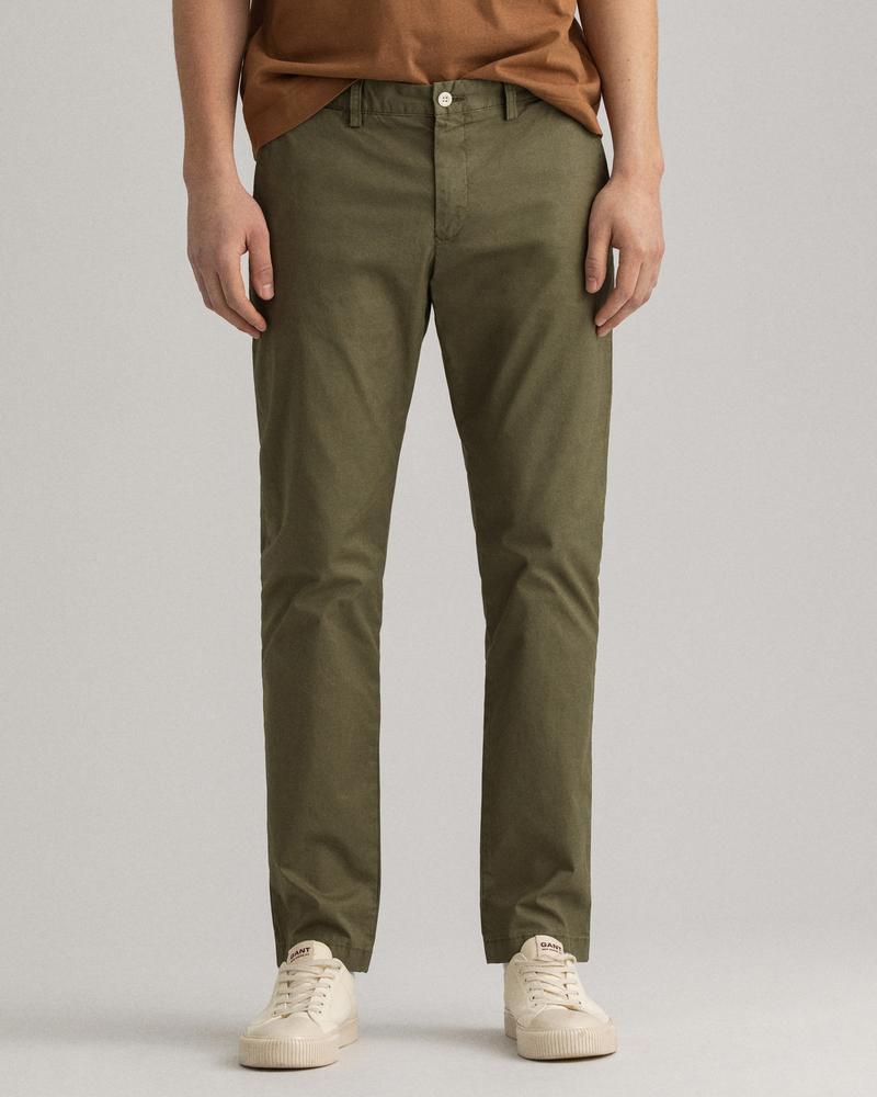 Gant Hallden Erkek Yeşil Slim Fit Pantolon