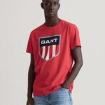Gant Erkek Kırmızı Regular Fit Logolu T-shirt